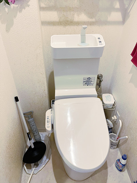 豊島区巣鴨でトイレの水量の不足によるつまり