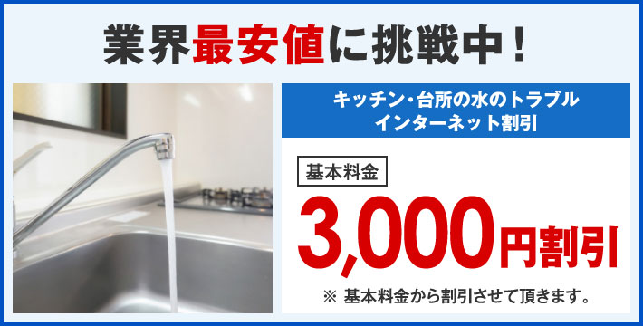 業界最安値に挑戦中！インターネット限定割引